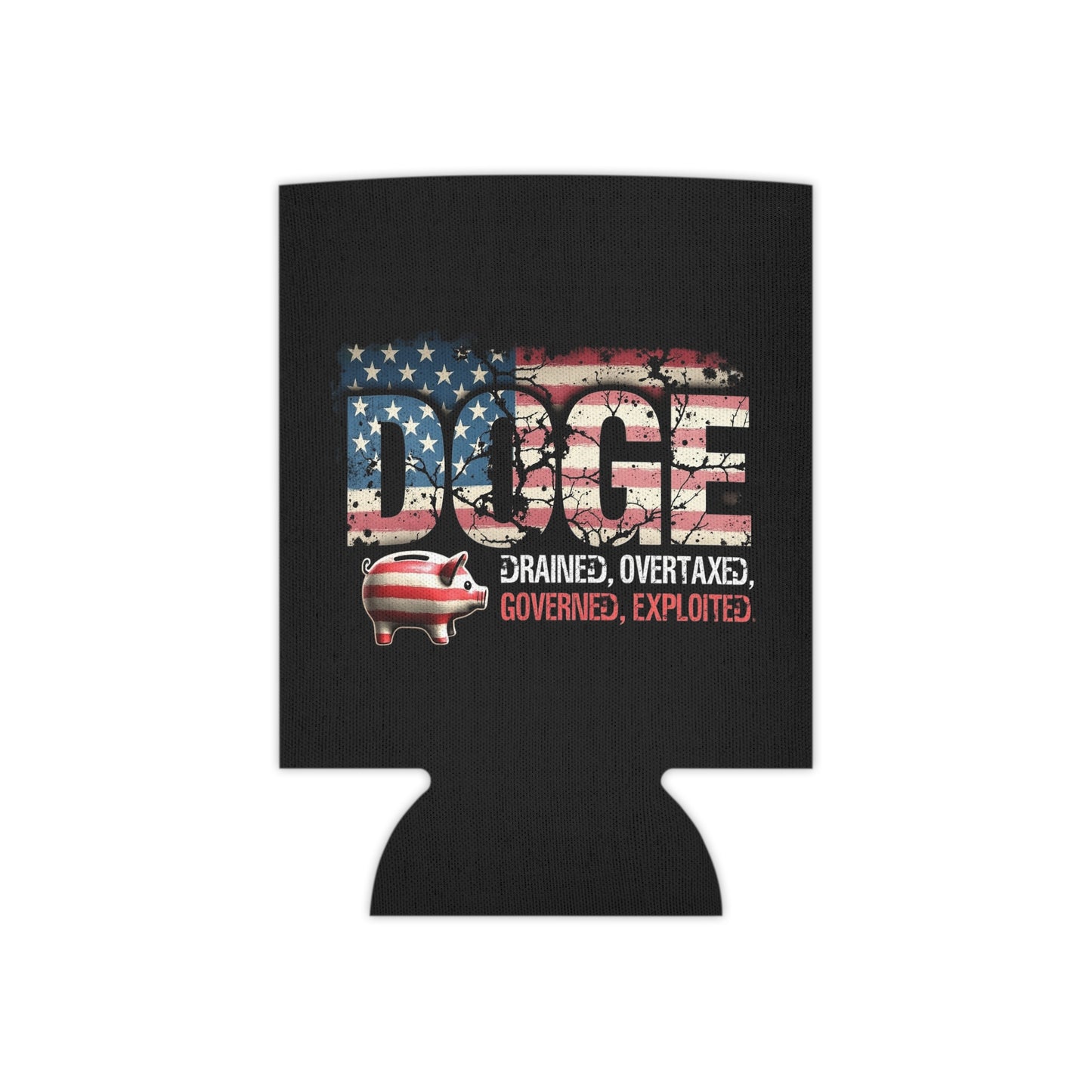 Patriotic Doge Can Cooler - Fun Drink Holder for Parties & Events