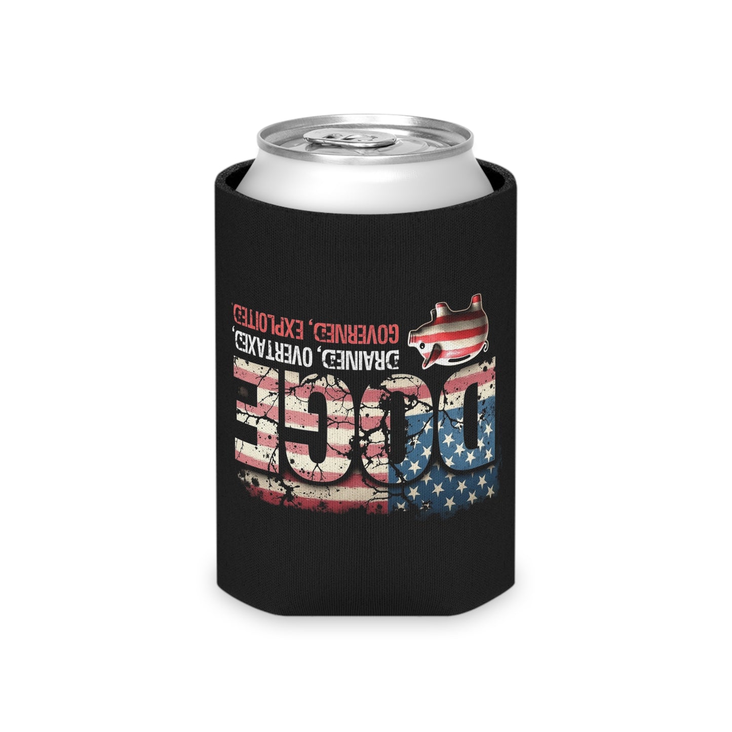 Patriotic Doge Can Cooler - Fun Drink Holder for Parties & Events