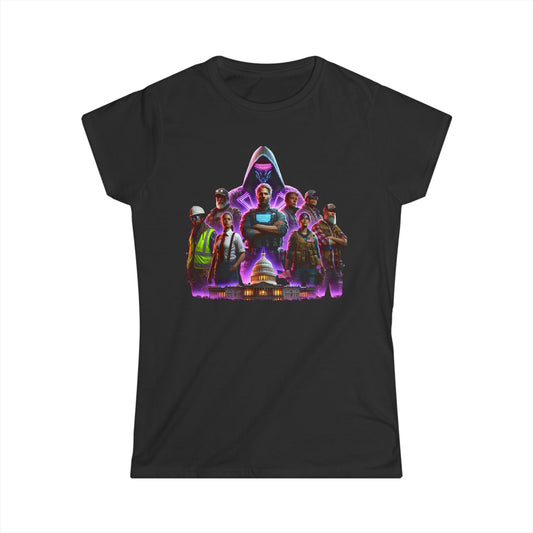 Polinexus AI Women's Graphic Tee - The Peoples Uprising