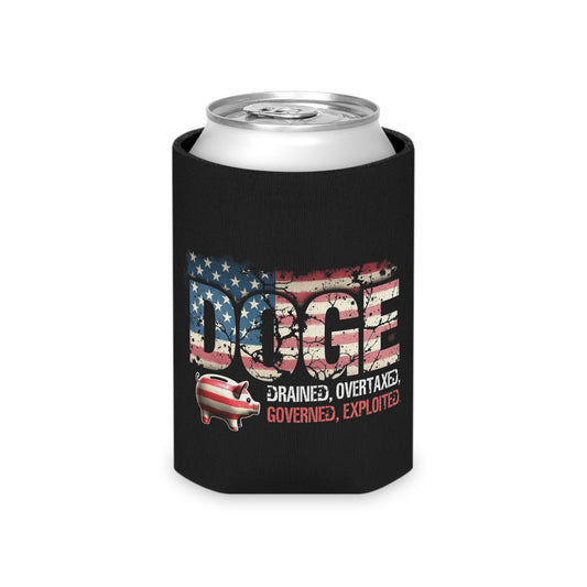 Patriotic Doge Can Cooler - Fun Drink Holder for Parties & Events